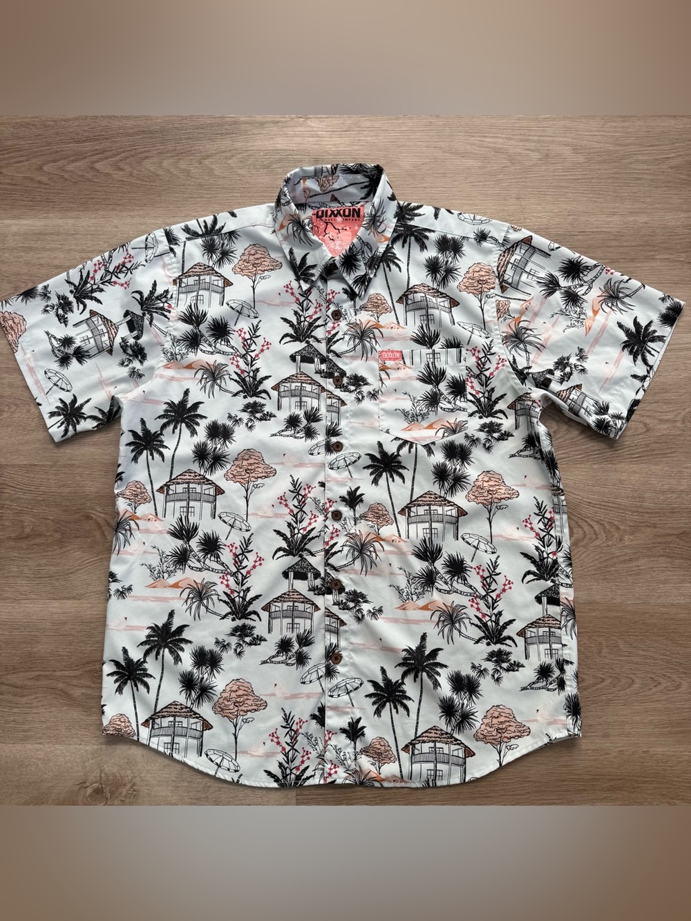 Dixxon Flannel Company Ikigai Japan Landscape Print Button Shirt RARE Mens Large